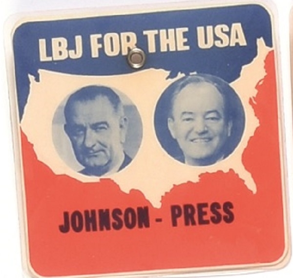 LBJ for the USA Johnson Press Pass
