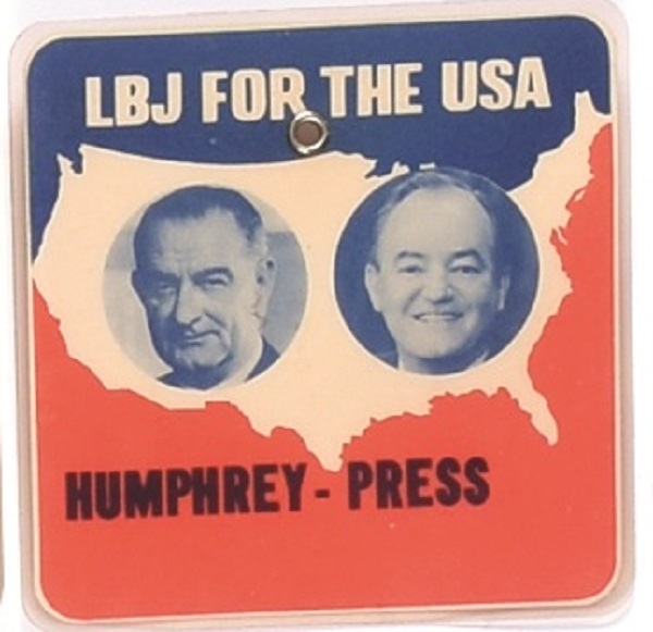 LBJ for the USA Humphrey Press Pass