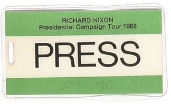Nixon 1968 Press Pass