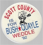 Scott County for Bush, Quayle, Weddle