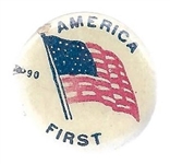America First American Flag Pin
