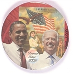 Obama, Biden 2008 Patriotic Pin by David Russell