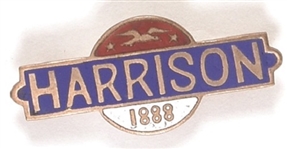 Harrison Blue 1888 Enamel Pin