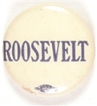 Franklin Roosevelt 7/8 Inch Blue, White Celluloid
