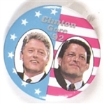 Clinton, Gore Stars and Stripes Jugate