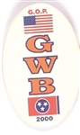 Bush GWB Tennessee 2000 Oval Celluloid