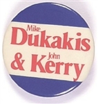 Dukakis and Kerry Massachusetts Pin