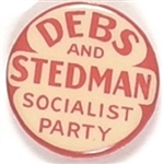 Debs and Stedman Scarce Socialist Party Celluloid