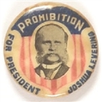 Levering for President Prohibition Party Shield Pin