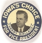 Wallace Iowas Choice for Vice President
