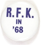 RFK in 68 Dark Blue Letters