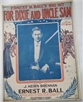 For Dixie and Uncle Sam WW I Sheet Music 