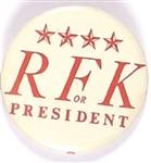 RFK for President Four Stars Pin