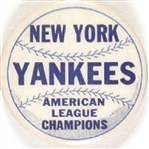 New York Yankees American League Champions