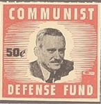 Communist Defense Fund Earl Browder Stamp