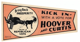 Kick In With a Vote for Hoover Sticker