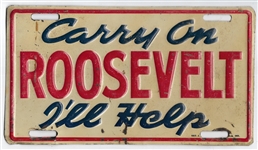 Carry On Roosevelt I’ll Help License