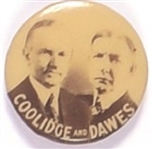 Coolidge, Dawes Rare Sepia Jugate