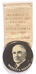 McKinley’s Neighbors and Friends Harding Pin and Ribbon