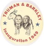 Truman, Barkley Rare 1949 Inaugural Jugate