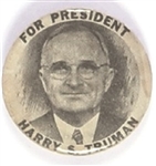 Truman for President 1 1/4 Inch Celluloid