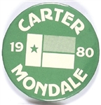 Carter, Mondale Texas Flag Pin