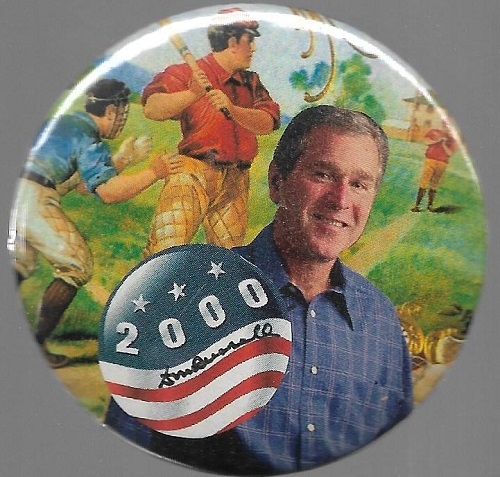 George W. Bush Baseball by David Russell