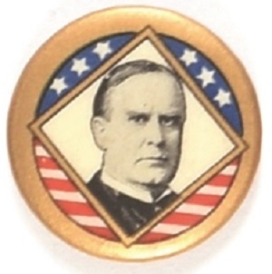 William McKinley Diamond Celluloid