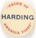 Harding Think of America First
