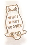 Who? Who? Hoover Enamel Owl Pin