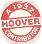 Hoover 1932 Contributor
