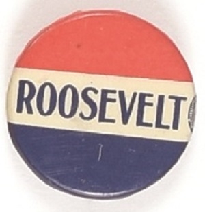 Roosevelt Red, White, Blue Celluloid