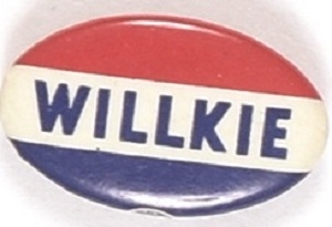 Willkie RWB Oval Celluloid
