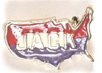 Kennedy "Jack" RWB Enamel USA Pin