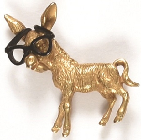 Goldwater Donkey with Glasses