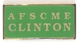 Clinton AFSCME Labor Pin