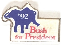 Bush for President 1992 Clutchback Pin