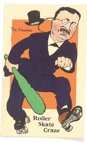 Roosevelt Roller Skating Postcard