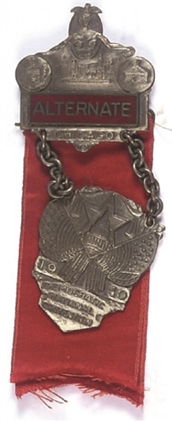 Willkie 1940 Convention Alternate Delegate Badge