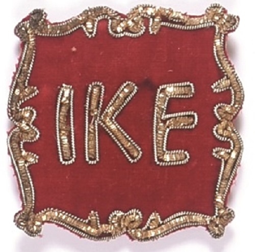 Eisenhower Ike Embroidered Pin