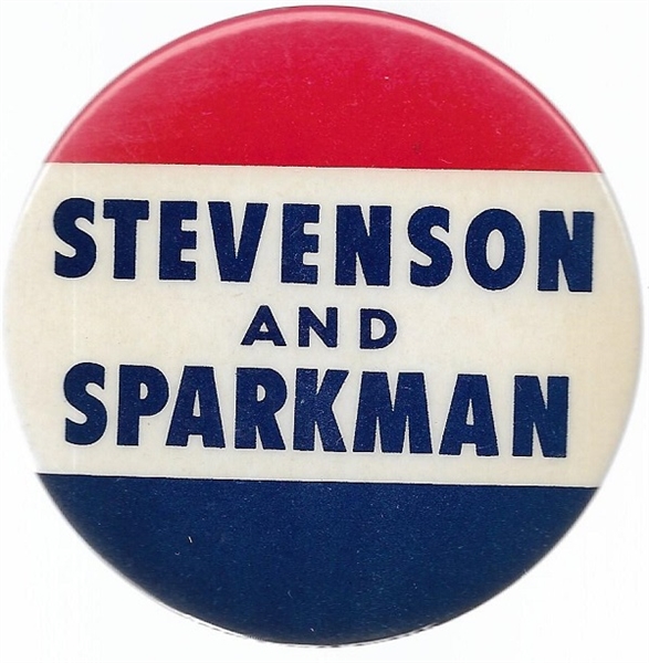 Stevenson and Sparkman 1952 Celluloid