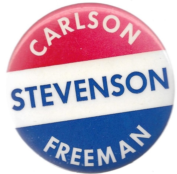 Stevenson, Carlson, Freeman Minnesota Coattail