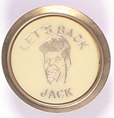 Let's Back Jack Gold Lettering Tie Clasp