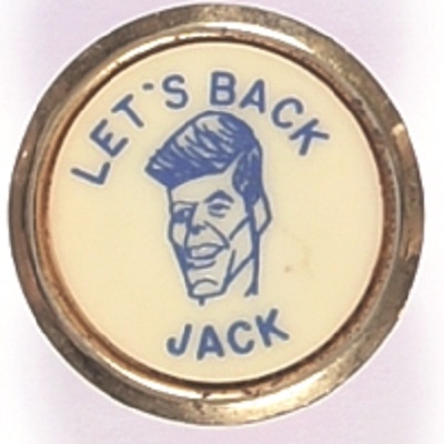 Lets Back Jack Blue Lettering Tie Clasp