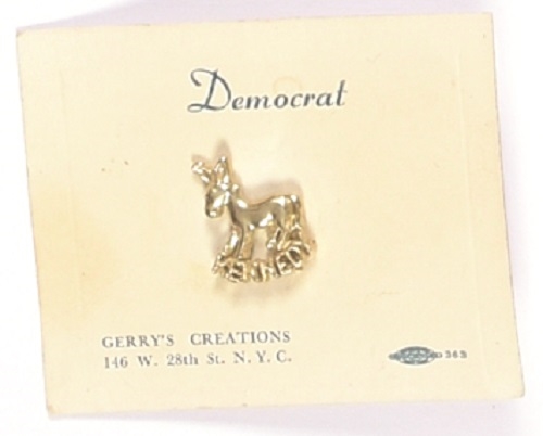 Kennedy Donkey Pin, Original Card