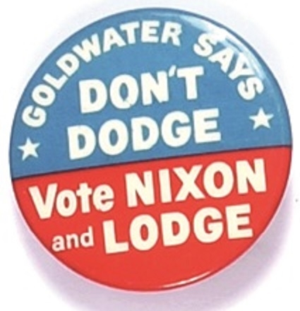 Goldwater Says Vote Nixon-Lodge