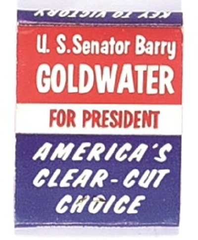 Goldwater Clear Cut Choice Matchbook
