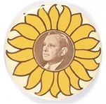 Rare Alf Landon Large Sunflower Celluloid