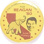 Reagan 1980 California Primary