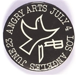 Angry Arts Los Angeles Anti Vietnam War Pin